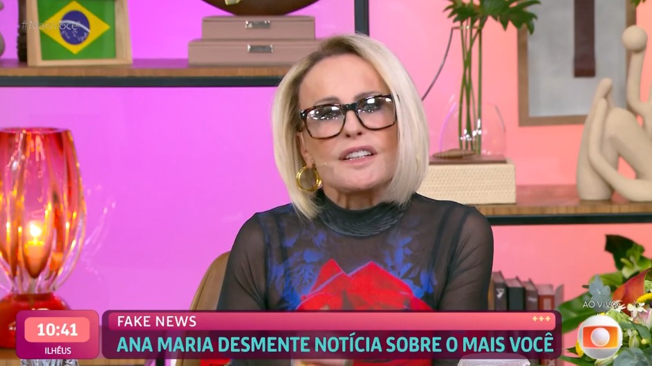 Ana Maria Braga desmente saída do ‘Mais Você’: ‘Tremenda falta de responsabilidade’