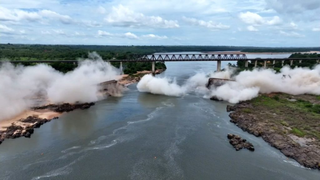 Ministro dos Transportes mostra imagens da estrutura que vai substituir ponte que desabou entre Tocantins e o Maranhão